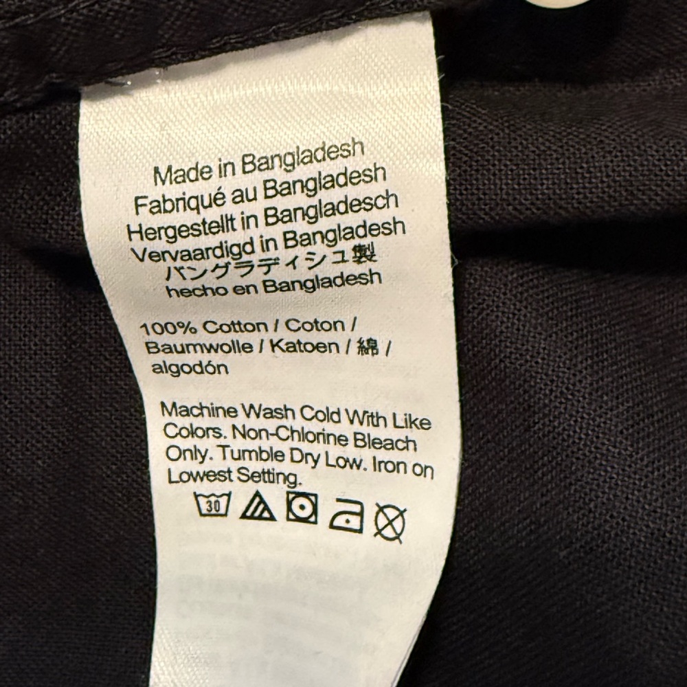J. Crew Black Button-Down Shirt with Chest Pocket - Picture 7 of 9